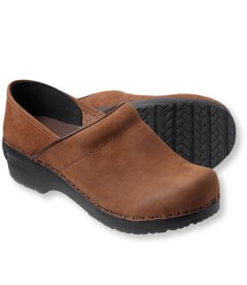 Womens Beans Comfort Clogs, Closed Back Nubuck Casual  Free 
