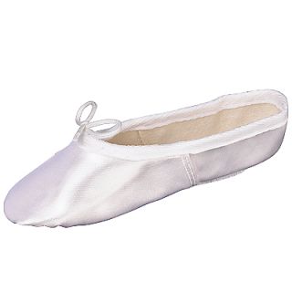 Buy John Lewis Girl Satin Ballet Shoes, White online at JohnLewis 
