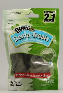 Dingo Denta Treats Long Lasting Mini Chews    12 Dog Treats   Vitacost 