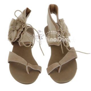 Wholesale Women Flower Ankle Cuff Flat Sandals Shoes   