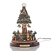 Winter Lane Merry Christmas 13 Musical Collectible with LED Lights