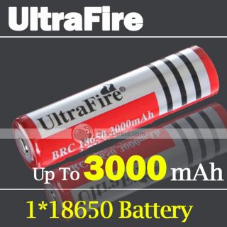 Wholesale UltraFire 18650 3000mAh Protected Lithium Rechargeable 