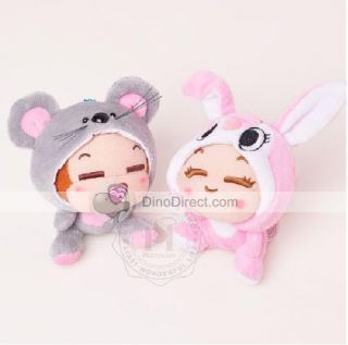 Wholesale Cute Soft CICI Rabbit & YOYO Mouse Lovers Doll Plush Toys 2 