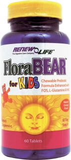 Renew Life FloraBEAR™ for Kids Orange    60 Tablets   Vitacost 