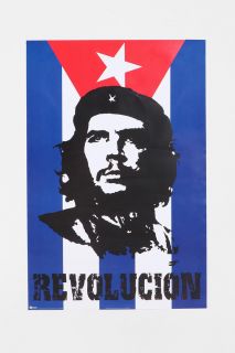 Che Guevara Flag Poster   Urban Outfitters