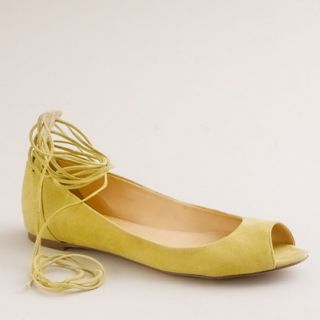 Lana suede lace up ballet flats   AllProducts   sale   J.Crew