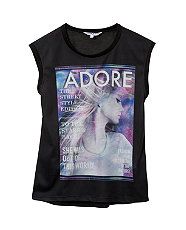 Purple Pattern (Purple) Teens Adore Magazine Print T Shirt  267018959 
