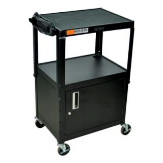 Luxor Adjustable Height Cabinet Table with Casters 