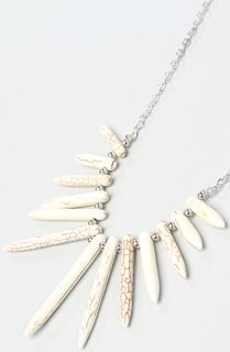 Accessories Boutique The Spike Stone Necklace in White  Karmaloop 