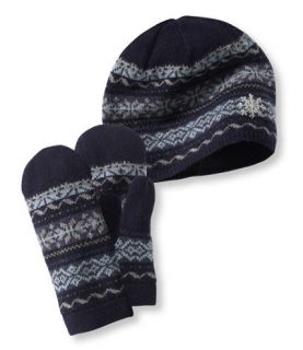 Womens Portland Fair Isle Hat and Mittens Set Hats and Headbands 