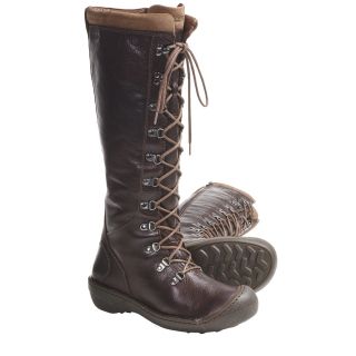 Keen Clara High Boots   Leather (For Women) in Potting Soil