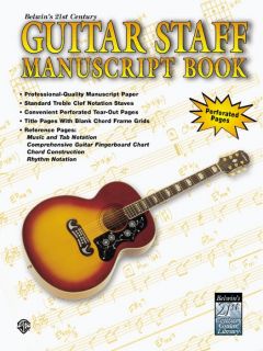 Alfred Guitar Staff Paper Book  GuitarCenter 