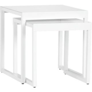 Set of 2 White Nesting Tables Available in White $119.00