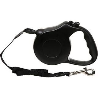 Home Dog Collars, Harnesses & Leashes  Retractable Black Leash 