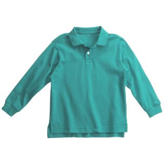 Interlock Cotton Polo Shirt   Long Sleeve (For Boys)   Save 61% 