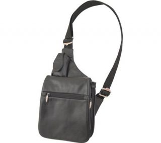Travelon Leather Expandable Messenger Style Bag    