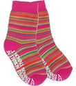 Nowali Colorful Stripes Slipper Socks (2 Pairs)   Pink (Infant/Toddler 