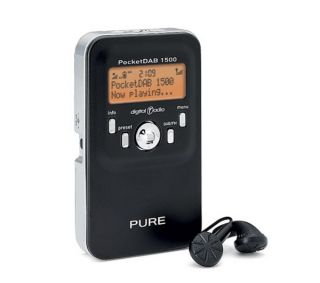 PURE PocketDAB 1500 Portable DAB Digital Radio   Black Deals 