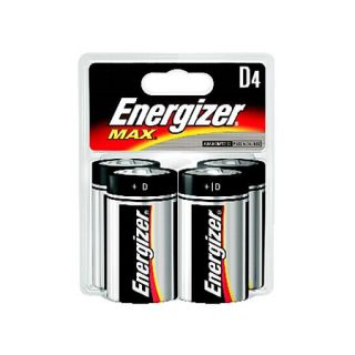 Max D 4 Pack Batteries by Energizer (part#E95BP 4) / Flashlights 