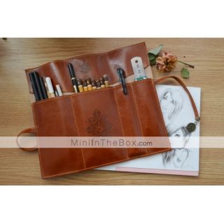 Twilight Leather Pencil Case (Brown)
