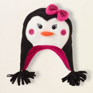 baby girl   accessories   fleece penguin hat  Childrens Clothing 