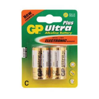 GP Ultra C Alkaline Batteries   2 Pack  Ebuyer