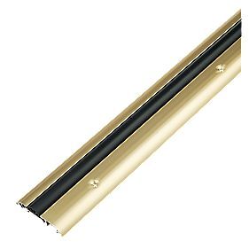 Compression Draught Excluder Gold Anodised 914mm  Screwfix