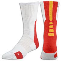 Nike Elite 2.0 Basketball Crew Sock   Mens   White / Red