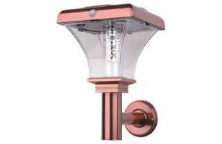 Super Bright Wall Light with PIR   Copper   24cm from Homebase.co.uk 