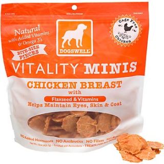 Home Dog Skin & Coat Care Dogswell Vitality Minis Chicken Breast Jerky 