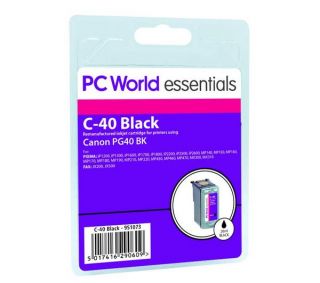 ESSENTIALS C 40 Black Ink Cartridge   Canon PG 40 Replacement Deals 