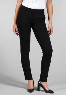 THEORY Gratilla Double Knit Ankle Zip Skinny Pant in Black at Revolve 