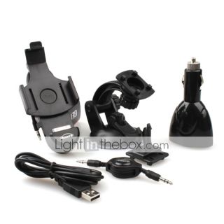 USD $ 20.29   Car Mount + Charger + Aux Out Combo Kit for iPhone 4S/4 