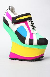 Jeffrey Campbell The Ascension Shoe in Green Blue ComboExclusive 