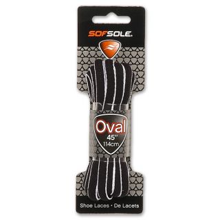 Sof Sole 54 INCH Oval Piped Lace  FinishLine  Black/White