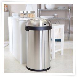 simplehuman® CW1407 Bullet Open Can 60L   Brushed