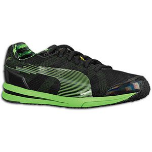PUMA Bolt Evospeed   Mens   Running   Shoes   Black/Fluro Green 