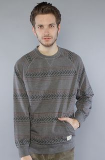 Vans The Abbot Crewneck Sweatshirt in Gravel Heather Print 