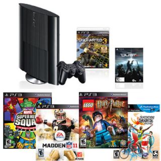 PlayStation 3 250GB Uncharted 3 Bundle with 4 Additional Games 