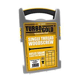 TurboGold® Woodscrews Trade Grab Pack 1000Pcs  Screwfix