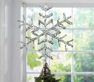 Glitter Snowflake Tree Topper