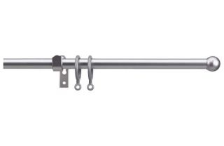 Extendable Metal Curtain Pole Set   Silver. from Homebase.co.uk 