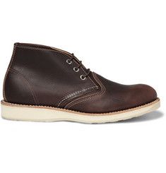 Red Wing Shoes Work Chukka Rubber Soled Leather Boots