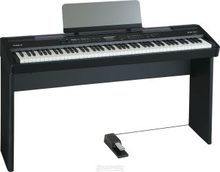 Roland FP 7F with Stand (Black)  Sweetwater