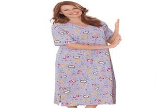 Plus Size Print sleepshirt by Dreams & Co®  Plus Size Dreams & Co 