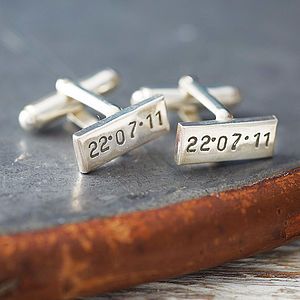 personalised map cufflinks by evy designs  