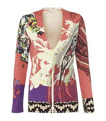 View the Paisley V Neck Cardigan