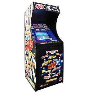 Big Electronics Games Stand up Arcade Console w/Midway Games Big 
