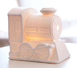 Train Glowing Bisque Lamp