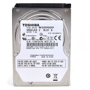 Toshiba MK5059GSXP 500GB SATA/300 5400RPM 8MB 2.5 Hard Toshiba 
